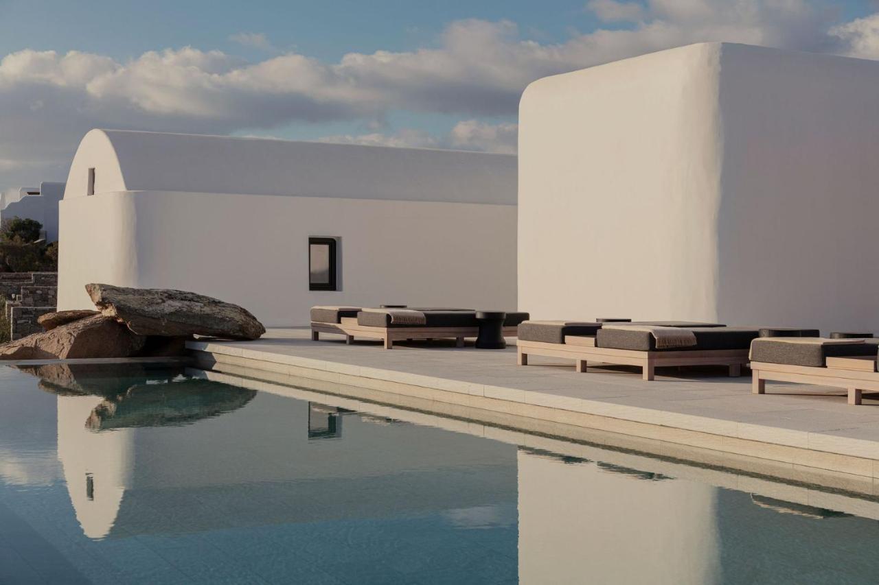 ホテル Kalesma Mykonos オルノス エクステリア 写真