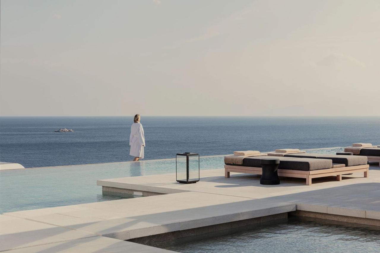 ホテル Kalesma Mykonos オルノス エクステリア 写真