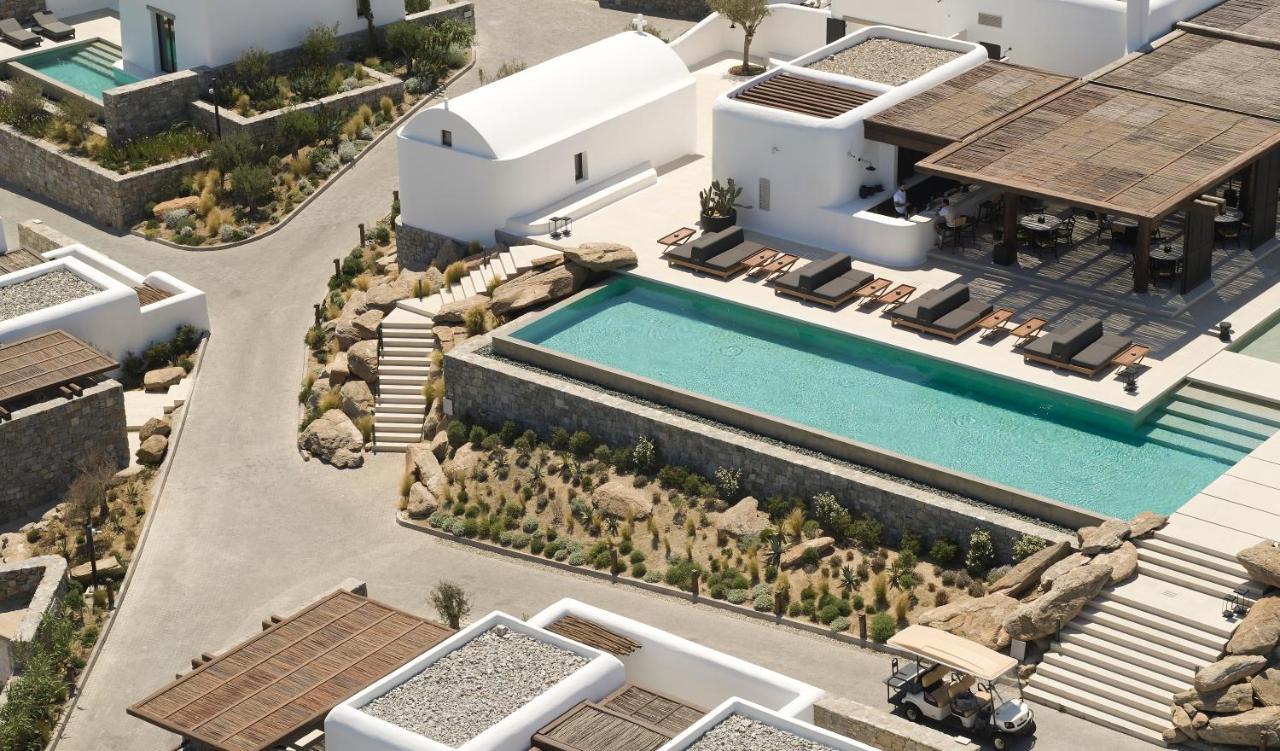 ホテル Kalesma Mykonos オルノス エクステリア 写真