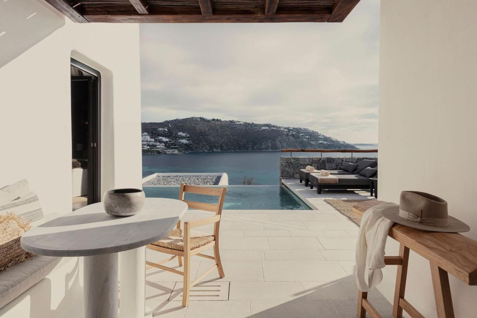 ホテル Kalesma Mykonos オルノス 部屋 写真