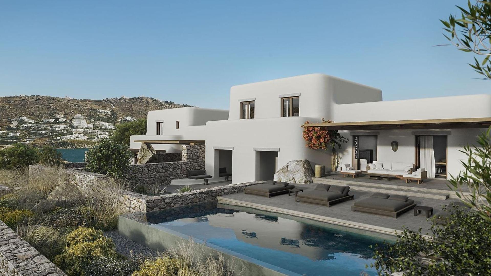 ホテル Kalesma Mykonos オルノス 部屋 写真