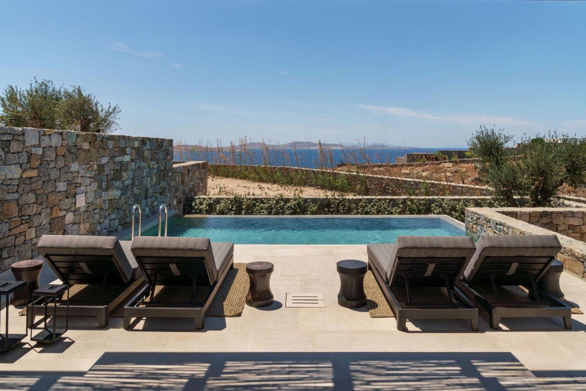 ホテル Kalesma Mykonos オルノス 部屋 写真
