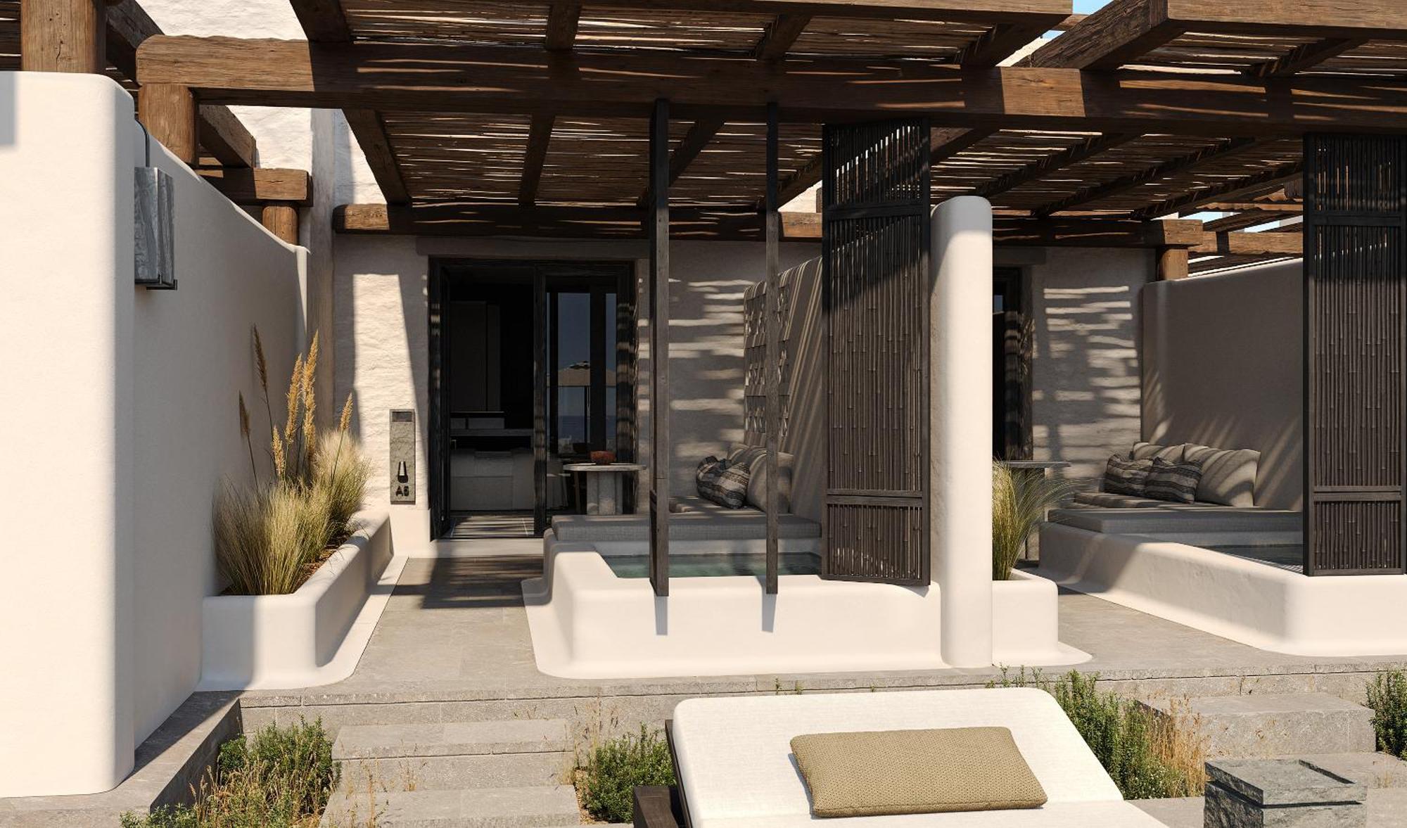 ホテル Kalesma Mykonos オルノス 部屋 写真